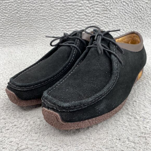 Clarks Originals Wallabee Shoes Men\'s 8 Black Suede Low Top Casual Academia Work main image 15